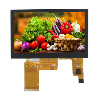 좋은 가격 4.3 인치 800x480 Ips 전기 용량이 터치스크린 ST7262 350 밝은 TFT LCD 디스플레이 모듈 온라인으로
