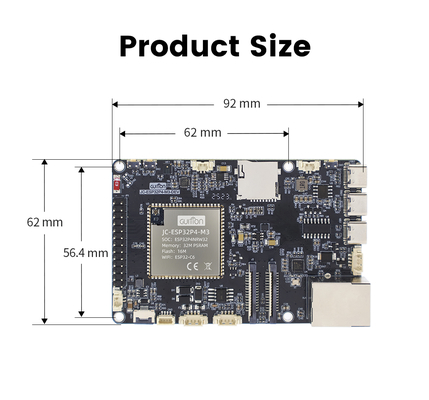 좋은 가격 JC-ESP32P4-M3-DEV 최적의 디스플레이 성능 ESP32 디스플레이 모듈, M 시리즈, 5V 작동 전압 및 CSI/DSI/USB2.0 인터페이스 온라인으로
