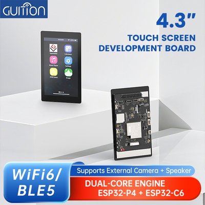 JC4880P443C_I_W 4.3인치 풀 뷰 IPS 화면 ESP32P4/C6 듀얼 코어 개발 보드 480 × 800 정전식 터치